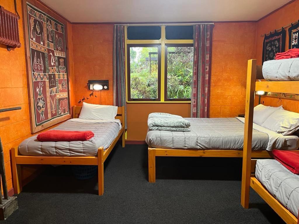 Global Village Travellers Lodge Greymouth Exterior foto A typical dorm room at a hostel